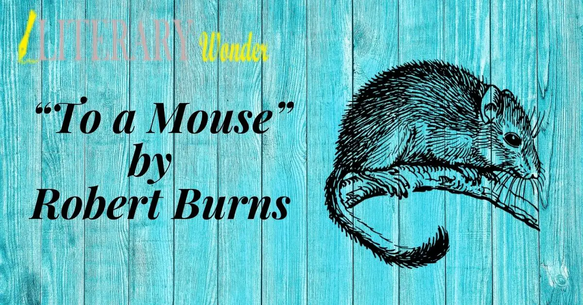 robbie burns poem to a mouse
